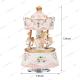 9.5*17CM Windup Rotating Carousel Polyresin Music Box