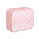 Professional Wholesale Striped Nylon Waterproo Makeup Cosmetic Wash Bag