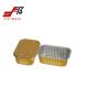 Gold Heat Seal Foil Lids Rectangular for aluminum Container