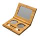 10g Empty Cosmetic packaging Bamboo Makeup Eye Shadow Double Cavity With Brush