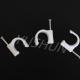 Durable Using Various White or Black Color Plastic Flat or Cable Clips For wires