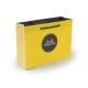 Yellow Recycled Paper Bags Printed With Logo Rope Handle OEM Service