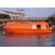 FRP Lifeboat Rescue Boat Commodious 6 Knots Speed Self - Righting Type