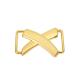 Bright Gold Metal Cross Shape Handbag Lock For Purse Decoration