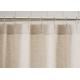 Customized Pure Linen Ruffle Shower Curtain HandMade White / Gray / Flax
