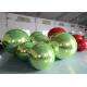 Red Green Custom Size Double Layer PVC Inflatable Mirror Ball Hanging Sphere Disco Balls Balloon For Advertising Events