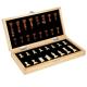 Handmade European Professional Tournament Chess Set with Wood Case