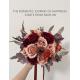 Wedding Fake Ranunculus Bouquet Rose Bunch Personalized