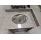 G682 Sunset Gold Integrated Vanity Tops And Splashes 4 With Oval Cutout