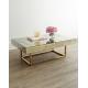 Mirror Furniture Metal Geometric Frame Coffee Table Console table with Stainless Steel Base