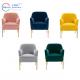 Customized Fabric Metal Legs Modern European Style Luxury Arm Chair Velvet Chair Living Room