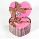 Heart Shaped Decorative Luxury Recycled Gift Paper Box , Pink Paper Box For Chocolate