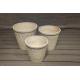 Elegant Fiberclay Planter with Hand Carved Finish