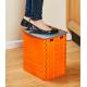 Plastic Step Folding Table And Stools Non Slip Storage Box Portable