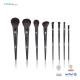 100% Synthetic Hair 8pcs wooden makeup brush set Custom Color