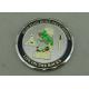 Zinc Alloy Personalized Coins , Diamond Cut Edge Army Coin Double Tones Plating