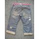 Custom Logo Stretch Denim Pants Girls Fashion Children Trend Jeans Jrt12/10