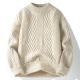 Stylish Men s Pullover Sweaters with Ribbed Hem Style from for Benefit Loose wired round neck sweater knit top