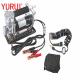 Portable Chrome DC12v  Metal Tire Air Compressor With Crocodile Clip