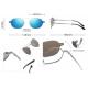 UV400 Clip On Magnetic Sunglasses For Men Women Polarized Retro Anti Glare
