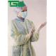 Long Sleeve Disposable 30gsm 70gsm Nonwoven Isolation Gown