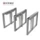 Fully Automatic Speed Gates System QH Code RFID Swing Turnstile Barrier For Banks And Hotels