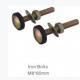 Hotel and Toilet Iron Plated Brass Fixing Bolt Kit for Long-Lasting Installation