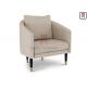 Wood 0.5cbm Fabric Upholstered Easy Chair 64*60*76cm