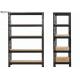 Multi Level Light Duty Racking Q235 Steel Plywood Panel Height 800-1500mm