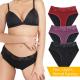 Solid Bikini Leak Proof Period Underwear Absorptivity 4 Layers Women'S Panties