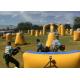 0.9mm Inflatable Triangle Bunkers Paintball , Outdoor Game Bunker Field For Play