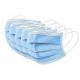 Blue Disposable 3 Ply Face Mask Breathe Freely Low Breathing Resistance