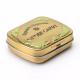 Cheap Mint Tins Gold Color Printed Small Tin Box with Lid Vintage Mint Tins
