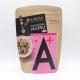 Custom Stand up Coffee Packaging Kraft Paper Pouches with Zipper Bag Printing Bags for Tea
