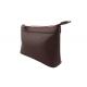 Fashion Dark Red Travel Accessory Bag Zipper Pouch For Travel / Outdoor