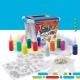 Tie Dye Kits 8 Colors All-in-1 DIY Set with 16 Bag Pigments Rubber Bands Gloves Apron and Table Covers for Craft Arts