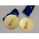 Customized Army Medals And Ribbons , Die Casting Zinc Alloy Karate Medals