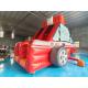Customized Inflatable Slide Fire Fighting Truck Carton Inflatable Double Dry Slides Inflatable Playground For Kids