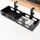 Organize Your Workstation with Cable Management Tray and Under Desk Swivel Organizer