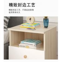 Waterproof White Single Drawer Bedside Table , ODM 14 Inch Wide Nightstands
