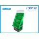 Green Cardboard Quarter Pallet Display , Battery Retail Display Racks