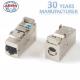 CAT6A Shielded Toolless 8P8C FTP RJ45 Keystone Jack