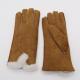 Wholesale customized original winter Australia sheepskin shearling gloves with real fur cuff