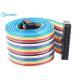1.27mm 28 Awg 26 Pin Flat Rainbow Ribbon Cable With 2.54mm Idc Connector