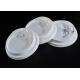 Ice Cream Paper Cups Lids , White Coffee Mug Lid Cover Lightweight