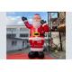Giant Inflatable Santa Claus With A Gift Bag Christmas Decorations Outdoor