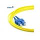 Duplex Singlemode Fiber Optic Patch Cables , SC to FC Fiber Optic Jumper Cable