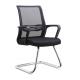 Mid Back Modern Mesh Office Chair Stackable With Pu Leather Chrome Arm
