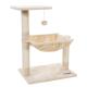 Big Modern Cat Furniture Strong 3 Level White Beige Color Comfortable Fun