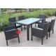 Outdoor rattan furniture round table and chair,outdoor garden dining table and chair,Leisure bistro rattan dining set